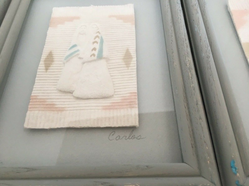 3D Southwestern Pastel Wet Cast Paper Art 3 Pictures by Carlos Vintage W108 gallery