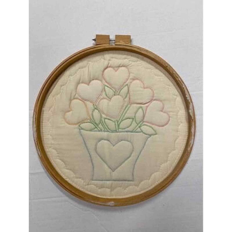18” Large Embroidered Quilted Wall Hanging gallery