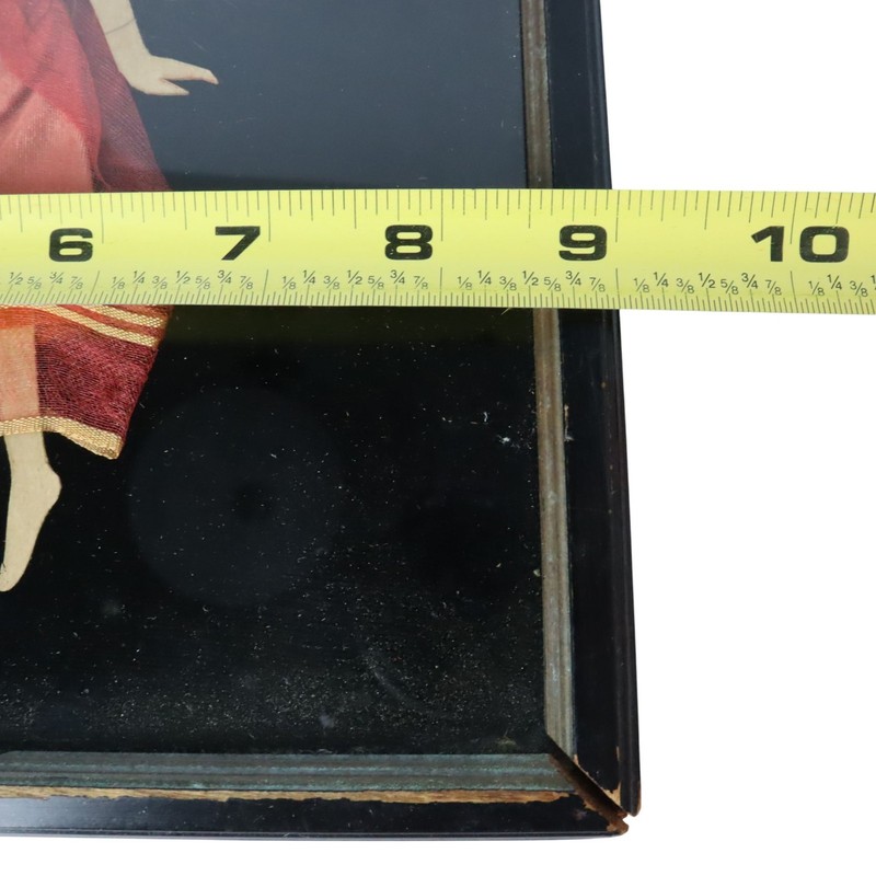 Antique Silhouette Art Silk Hair Fibers Foil Tinsel Dancer 3D Boudoir Art Deco gallery