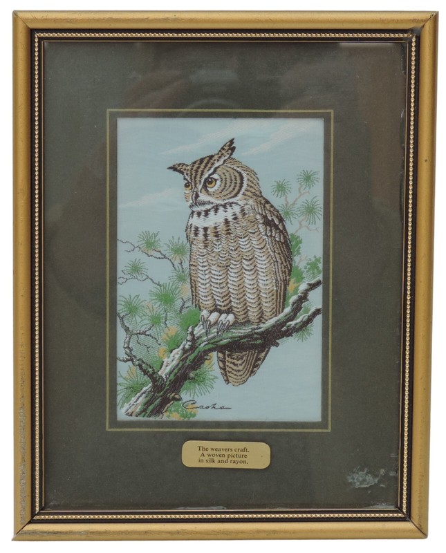Cash’s of Coventry Silk Woven Pictures – Great Horned Owl