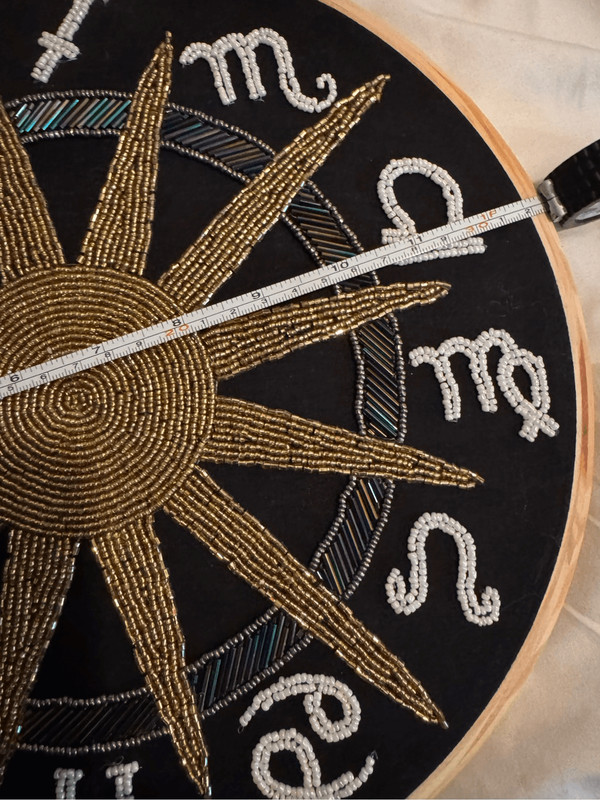 NWT zodiac beaded Hanging Wall Sign Picture Wall Art/tapestry,Tabletop Decor gallery