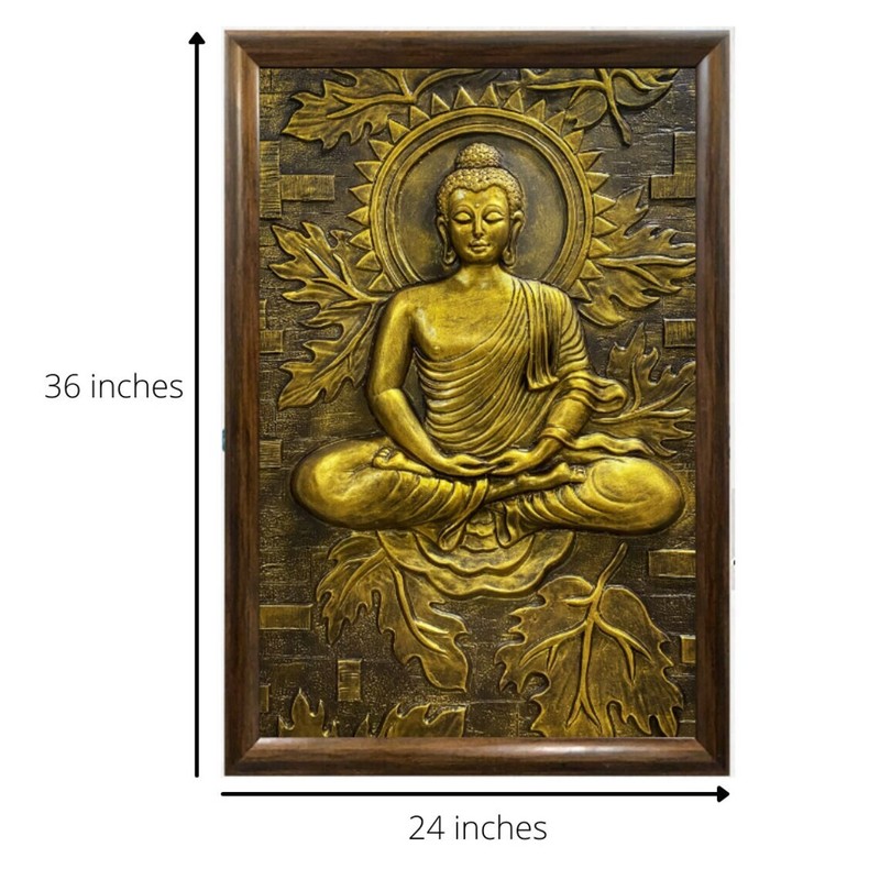 Buddha Wall Mural Art, Buddha Wall Hanging, Resin Wall Hanging, Wall Art gallery