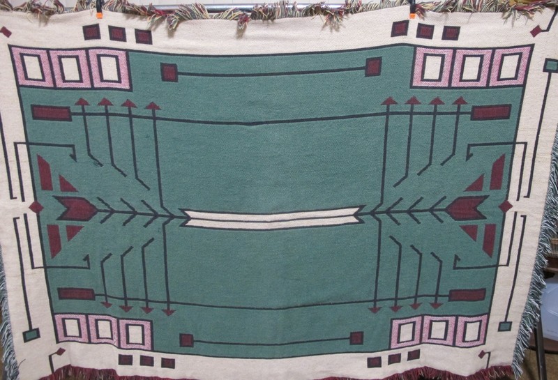 Retro Boho NAVAJO DECOR Woven Fringe Tapestry Wall Hanging Bed Spread 6’x4′