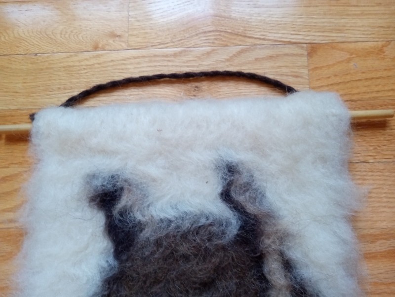 Vintage ~ Pair of Icelandic MCM Woven Shaggy Wool ~ Wall Hangings ~ Horse gallery
