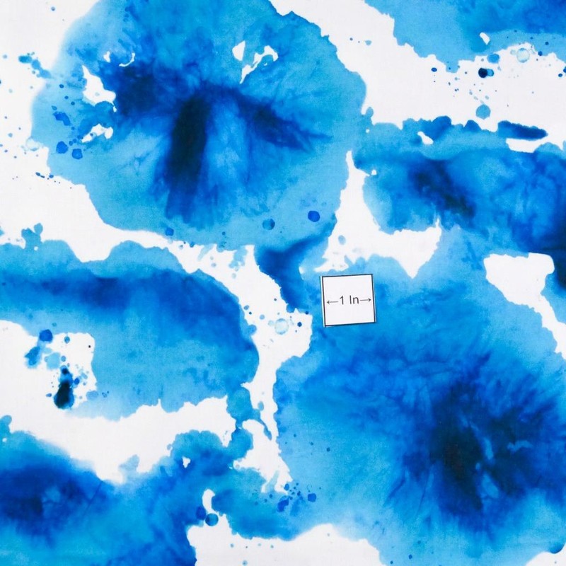 "Inspired Indigo" A Hoffman Spectrum Print Blue/Indigo on Bright White gallery
