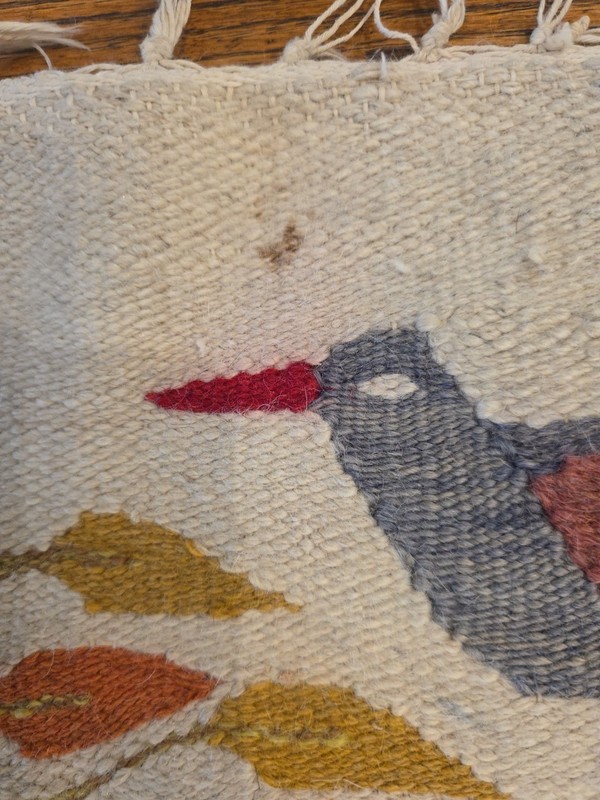 Egyptian "Tree of Life" Tapestry in Tradition of Ramses Wissa Wassef Workshop gallery