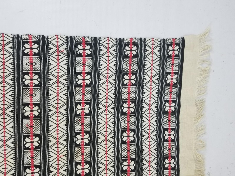 Vintage Traditional Moroccan Handwoven Tribal Textile Panel 51x37in gallery